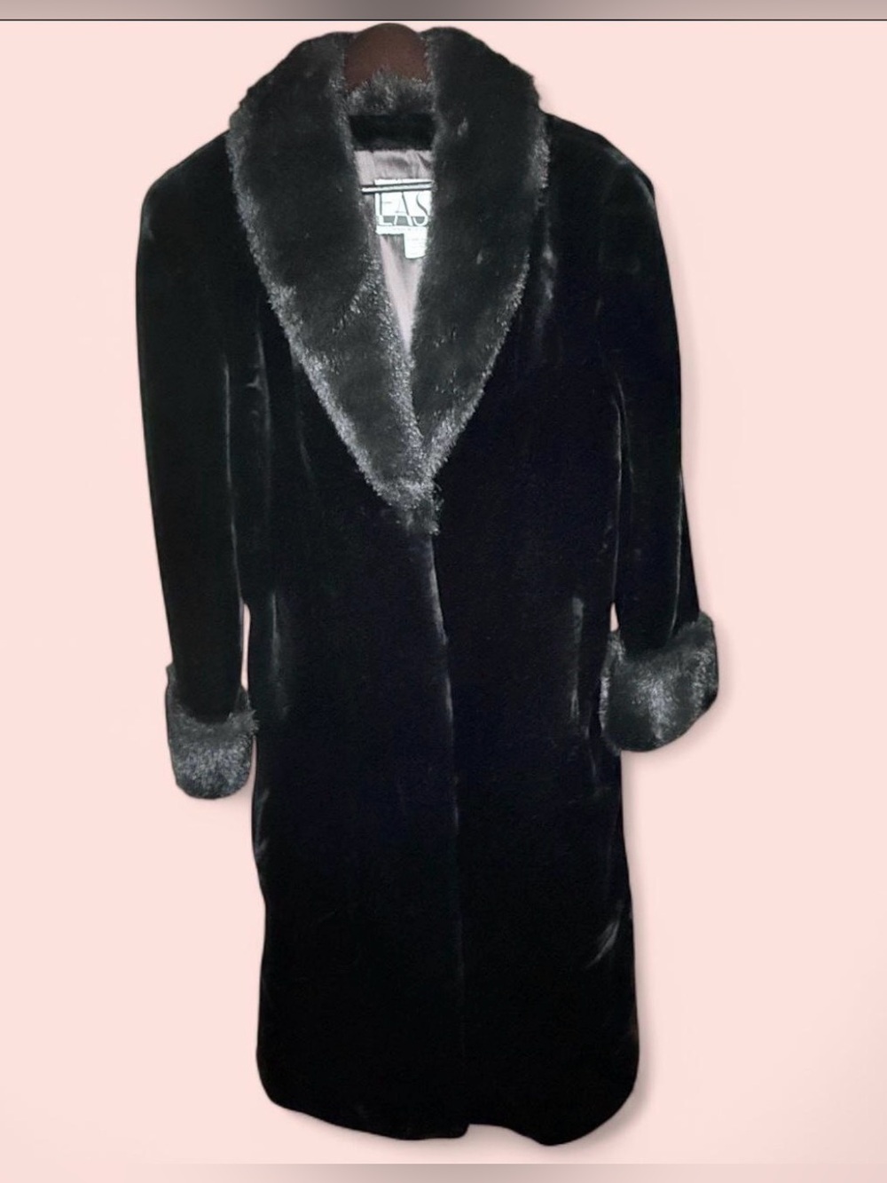 Black Faux Fur Coat